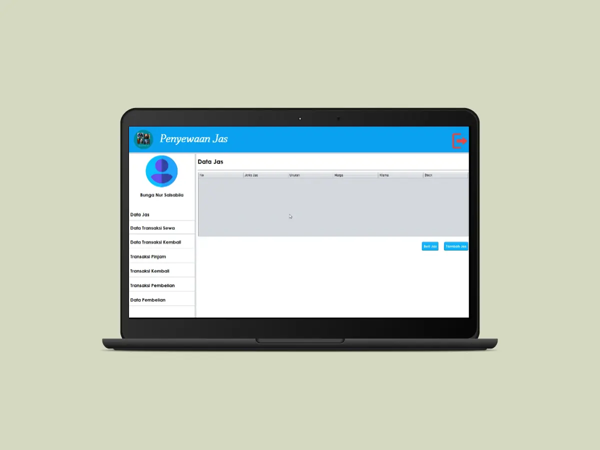 Sistem Informasi Manajemen Penyewaan Jas